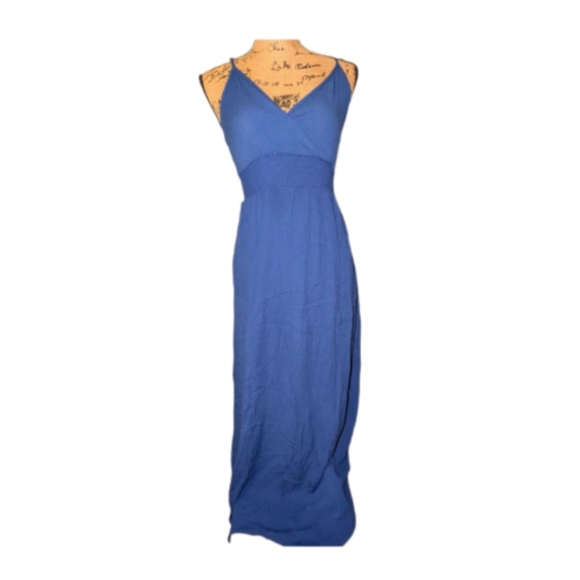 West Kei size Medium Blue Maxi Dress - Picture 1 of 5